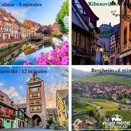 بيت للعطل L'hortensia Rose Guémar